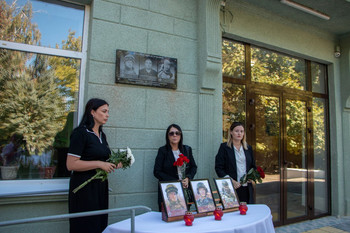 Открытие мемориальной доски памяти погибших